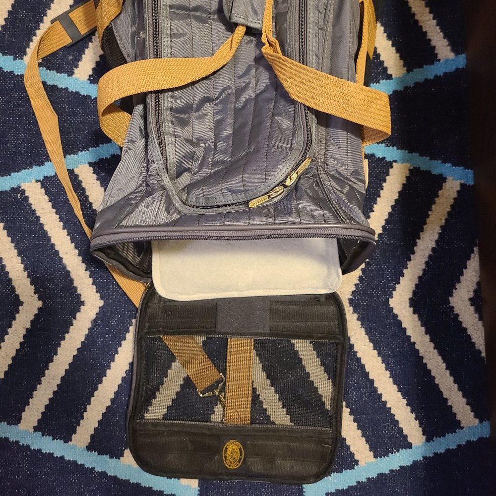 Sherpa Original Deluxe Charcoal and Camel Pet Carrier, Large